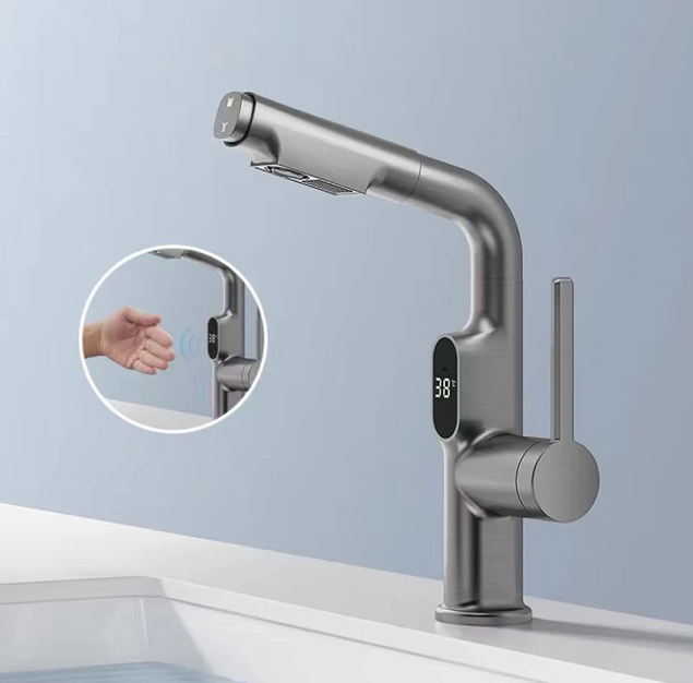 Robinet Intelligent Cuisine Salle de Bain avec Affichage LED Numérique 360° 7