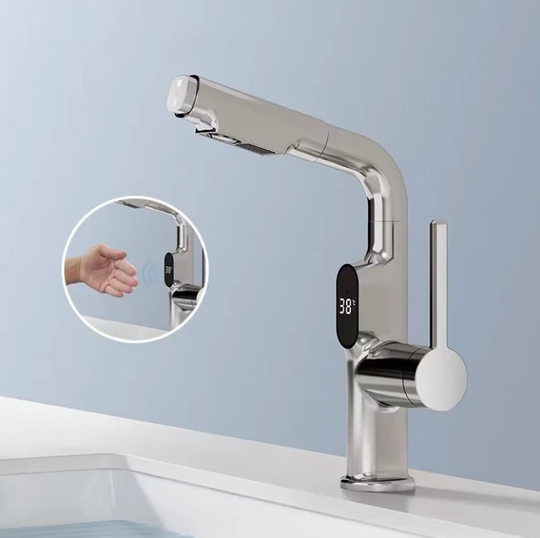 Robinet Intelligent Cuisine Salle de Bain avec Affichage LED Numérique 360° 8