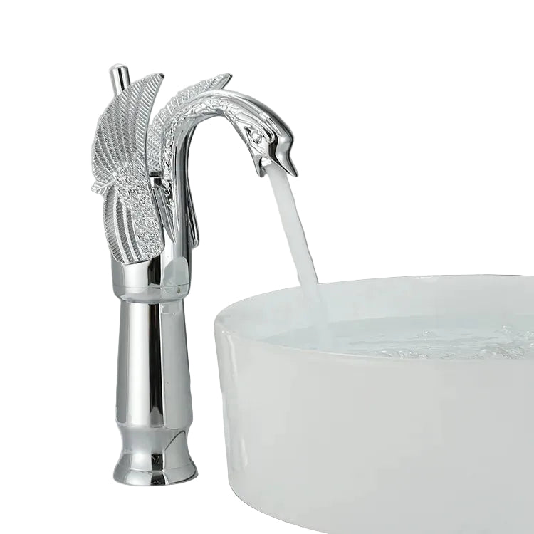 Robinet Salle de Bain Doré à Poignée Unique Mitigeur Lavabo Moderne 0