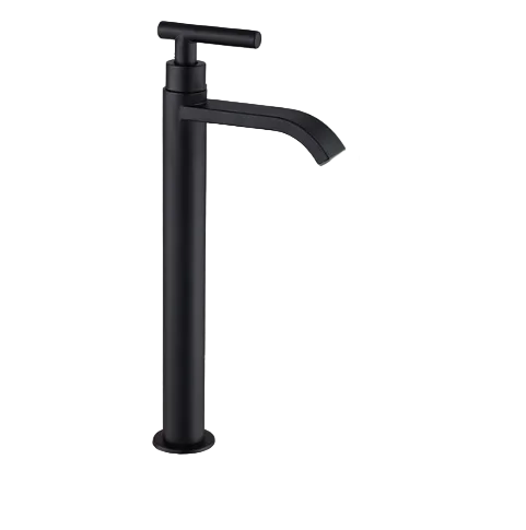 Robinet d'Évier Noir Mat Design Moderne pour Cuisine et Salle de Bain 0