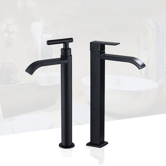 Robinet d'Évier Noir Mat Design Moderne pour Cuisine et Salle de Bain 4