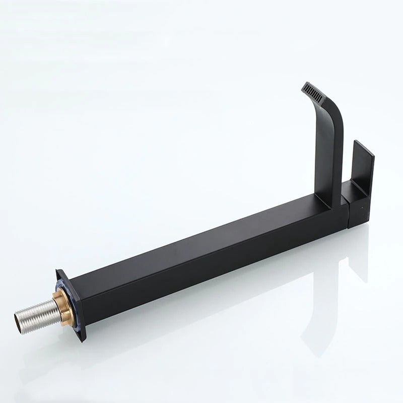 Robinet d'Évier Noir Mat Design Moderne pour Cuisine et Salle de Bain 6