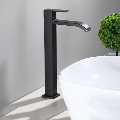 Robinet d'Évier Noir Mat Design Moderne pour Cuisine et Salle de Bain 9