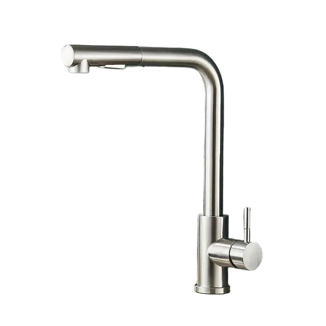 Robinet de Cuisine Extractible Noir avec Bec Flexible à 2 Modes 0