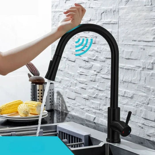 Robinet de Cuisine Intelligent avec Capteur et Bec Extractible Moderne 0