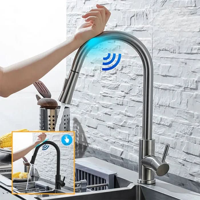Robinet de Cuisine Intelligent avec Capteur et Bec Extractible Moderne 1