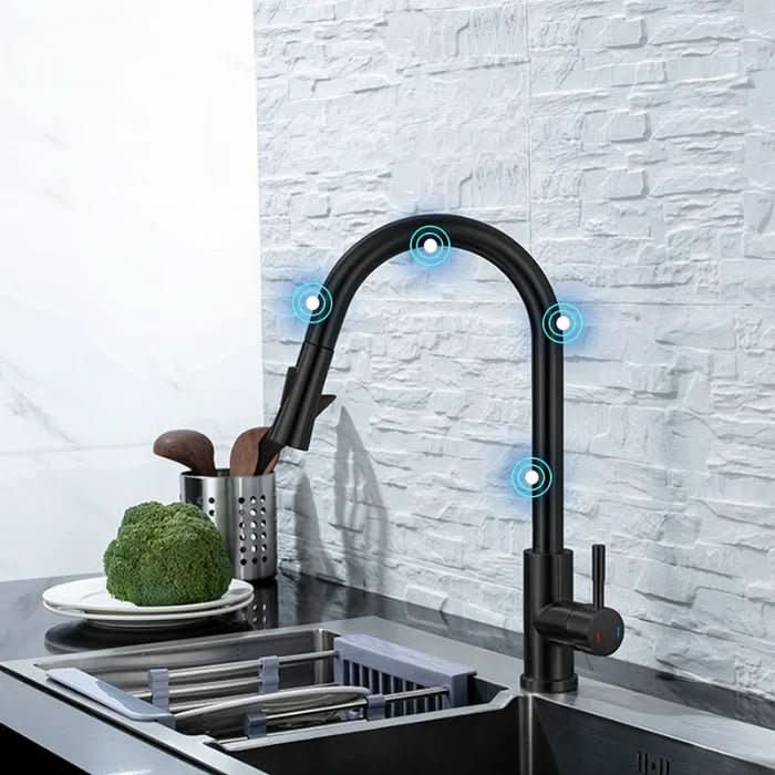 Robinet de Cuisine Intelligent avec Capteur et Bec Extractible Moderne 2