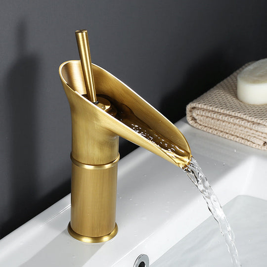 Robinet de Salle de Bain Antique à Bec Cascade Design Classique 3