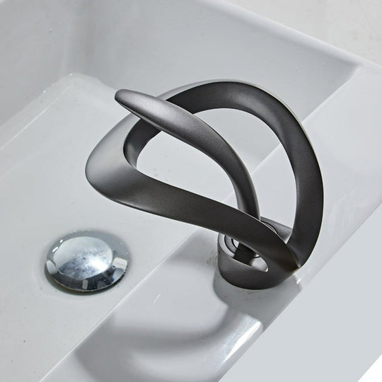 Robinet de Salle de Bain Moderne Incurvé 2