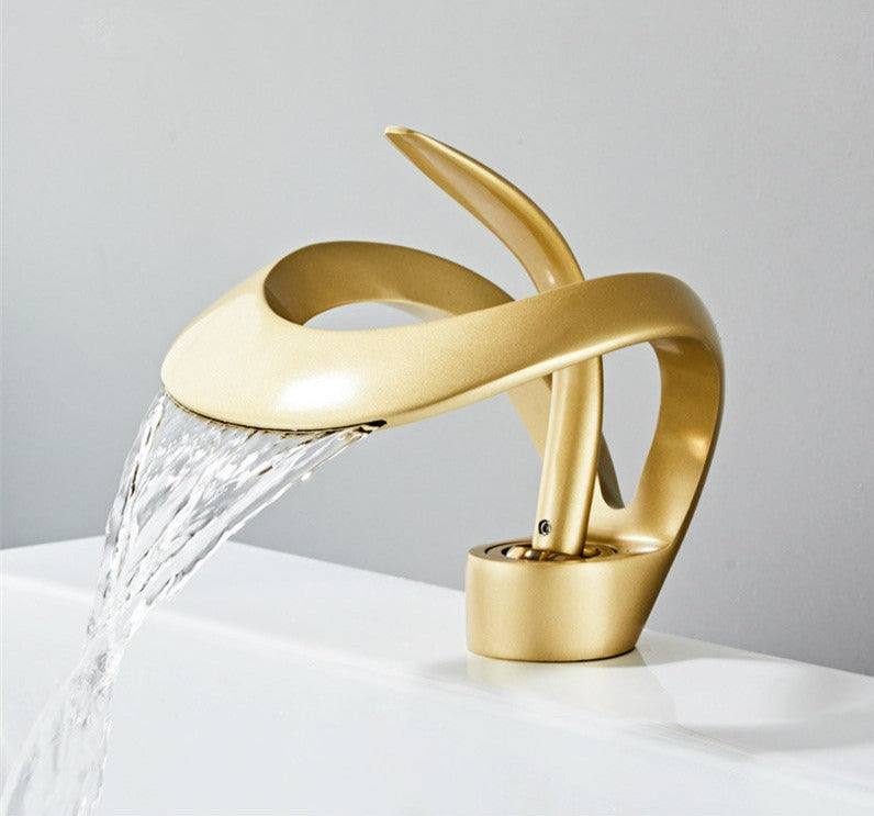 Robinet de Salle de Bain Moderne Incurvé 5