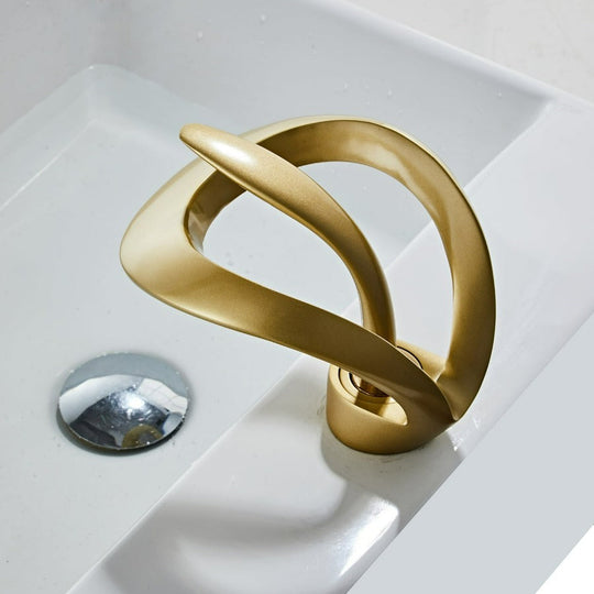 Robinet de Salle de Bain Moderne Incurvé 7