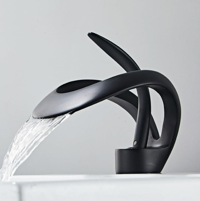 Robinet de Salle de Bain Moderne Incurvé 9