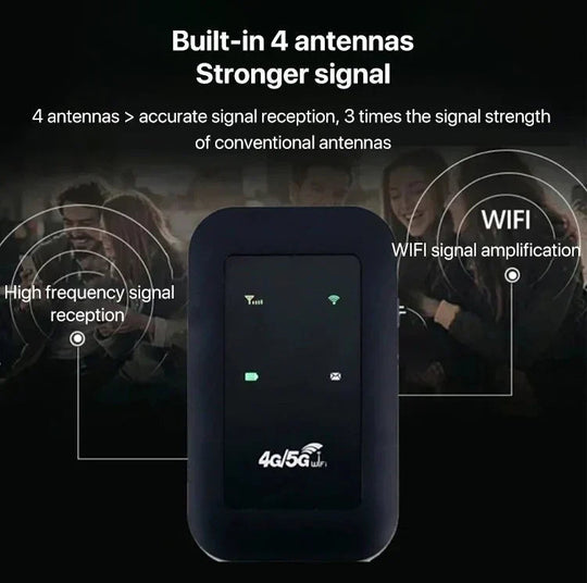 Routeur Wifi Portable 5G Compact pour Voyage et Travail à Distance 4