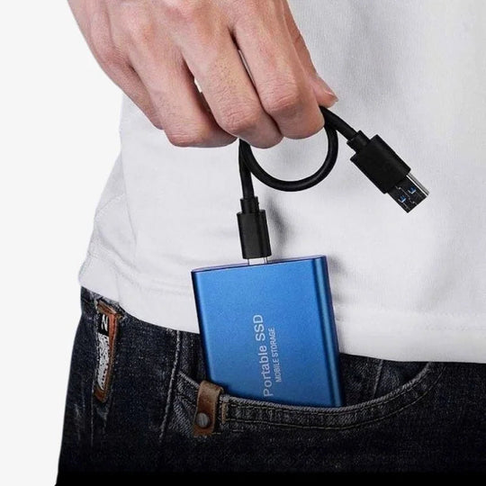 SSD externe portable en aluminium de 1 To à 30 To, résistant aux chocs et à l'eau 5