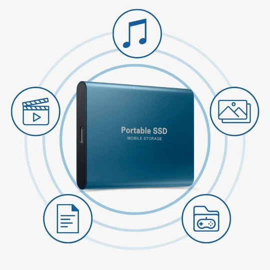 SSD externe portable en aluminium de 1 To à 30 To, résistant aux chocs et à l'eau 7