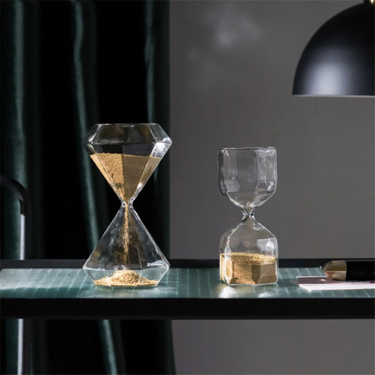 Sablier Déco Géométrique Moderne pour Mesurer le Temps 1