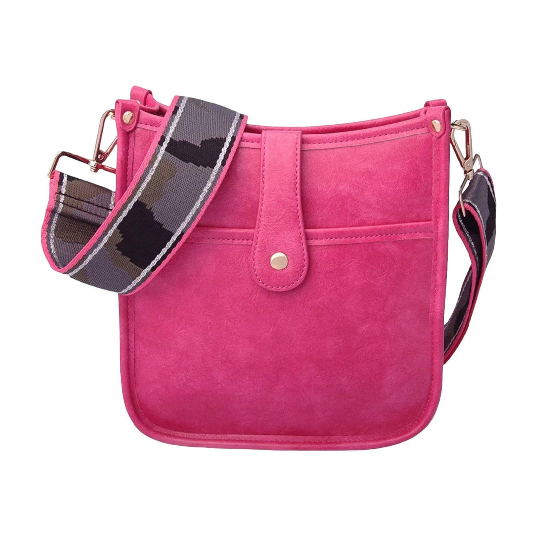 Sac Bandoulière Femme Cuir Vegan Design Sangle de Guitare Ajustable 10