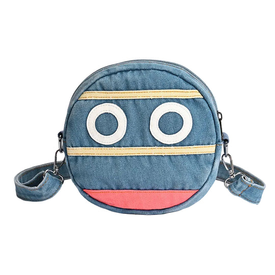 Sac Bandoulière Femme Design Original Visage Dessin Animé 0