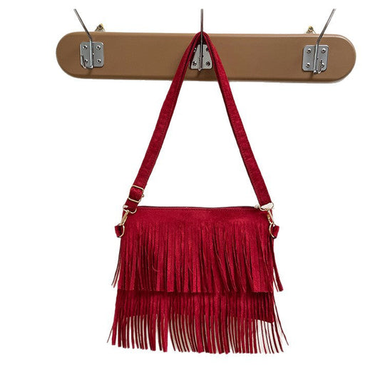 Sac Bandoulière Femme Tendance avec Franges 5