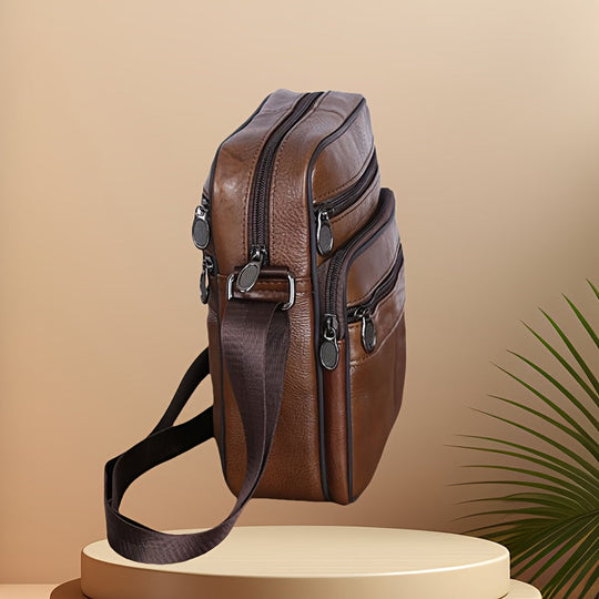 Sac Bandoulière Homme Moderne avec Compartiments Pratiques et Bandoulière Réglable 1