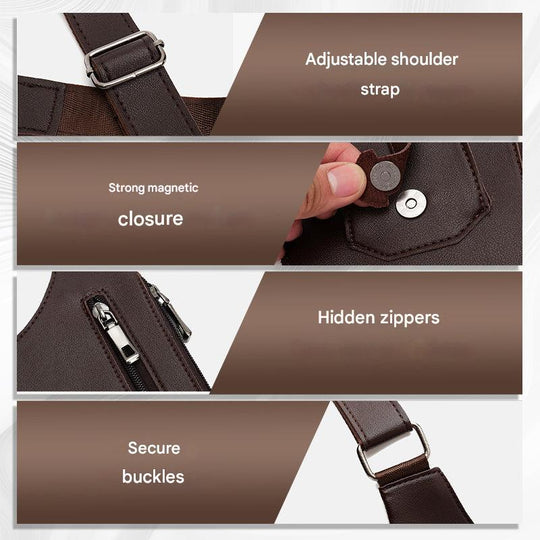 Sac Bandoulière Homme Multifonctionnel Pratique et Léger 4