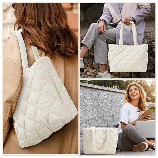 Sac Femme Fourre-Tout Matelassé Isolé Moderne 2