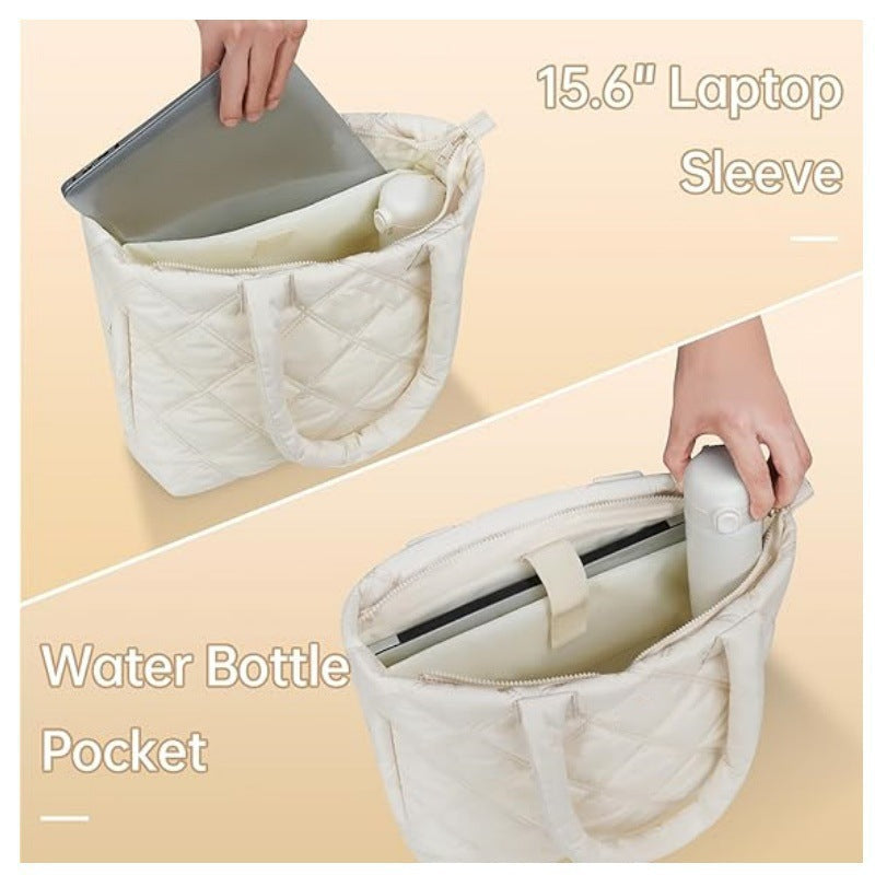 Sac Femme Fourre-Tout Matelassé Isolé Moderne 4
