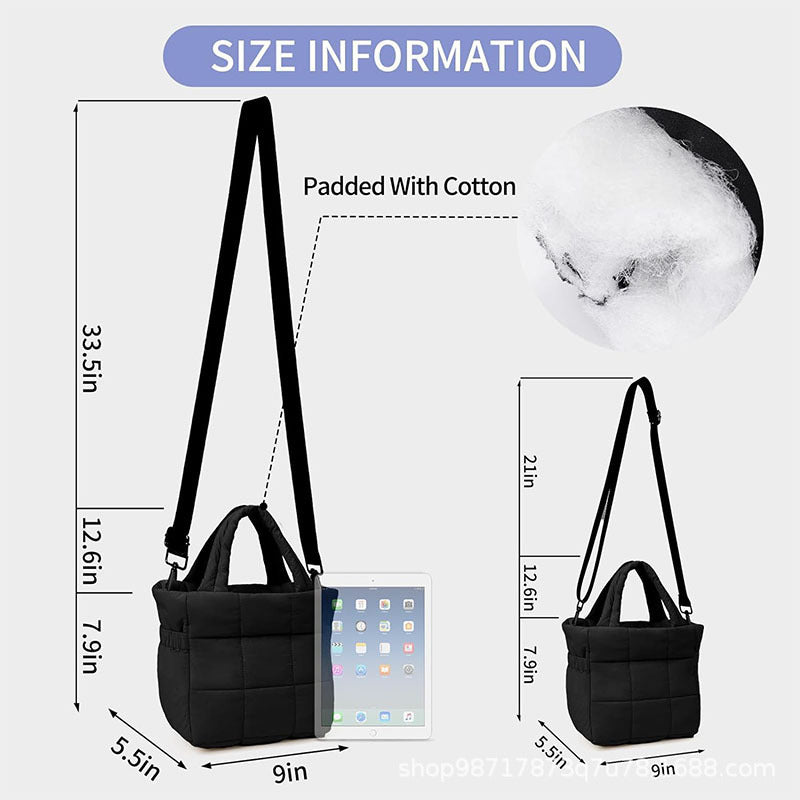 Sac Femme Fourre Tout Isolé Pratique avec Bandoulière Ajustable et Compartiment Organisé 4
