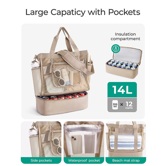 Sac Fourre-tout Isotherme Polyvalent pour Pique-nique Femme 4