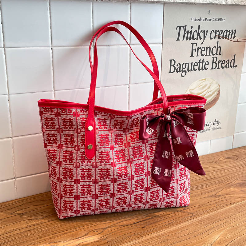 Sac Fourre Tout Femme Brodé Décontracté 1
