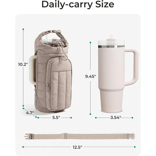 Sac Isotherme Pratique pour Bouteilles et Canettes avec Poche Extérieure Zippée 4