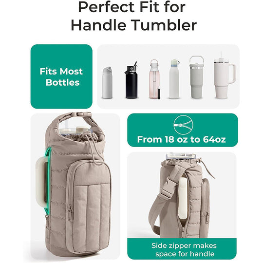 Sac Isotherme Pratique pour Bouteilles et Canettes avec Poche Extérieure Zippée 6