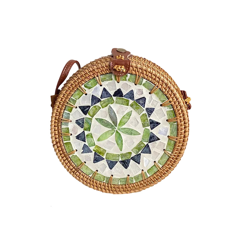 Sac Panier Rond Femme Design Artistique 0