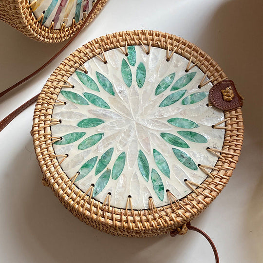 Sac Panier Rond Femme Design Artistique 4