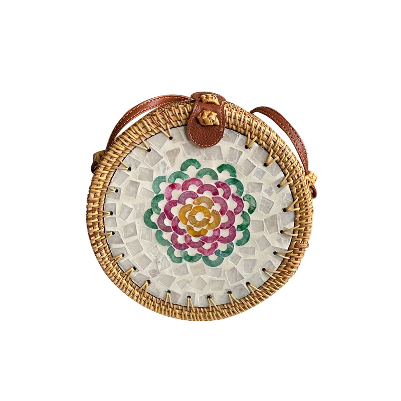 Sac Panier Rond Femme Design Artistique 9