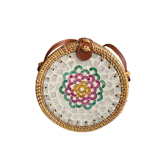Sac Panier Rond Femme Design Artistique 9