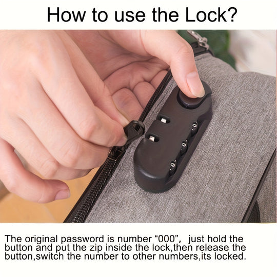 Sac à Documents Multifonctionnel avec Verrou 5