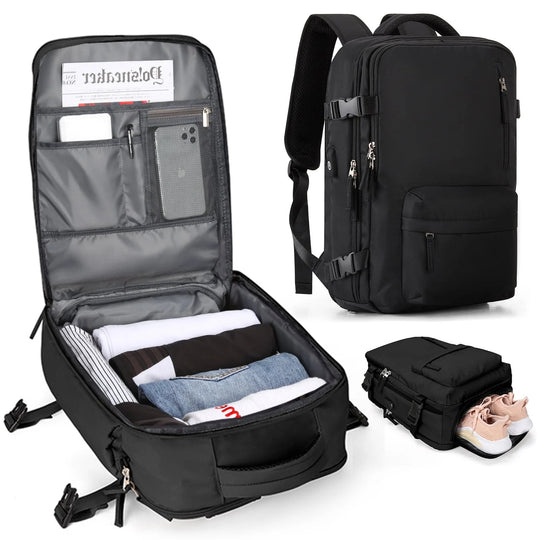 Sac à Dos Femme Voyage Fonctionnel avec Compartiments Pratiques 7