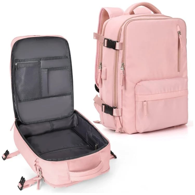 Sac à Dos Femme Voyage Fonctionnel avec Compartiments Pratiques 9