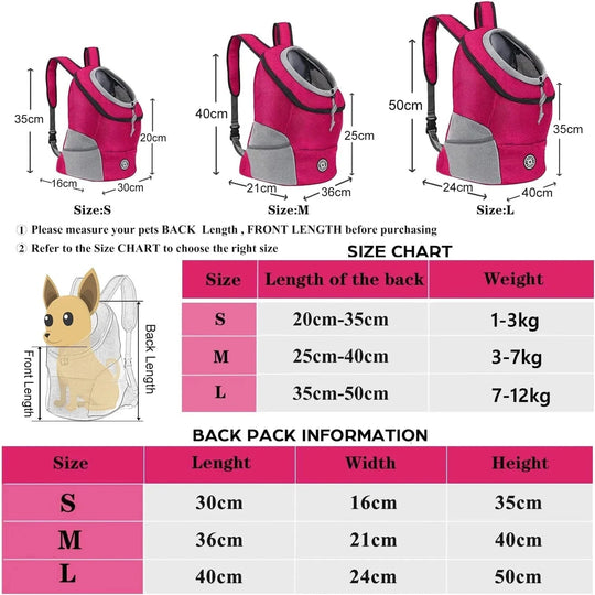 Sac à Dos de Transport pour Chiens et Chats Portable 2