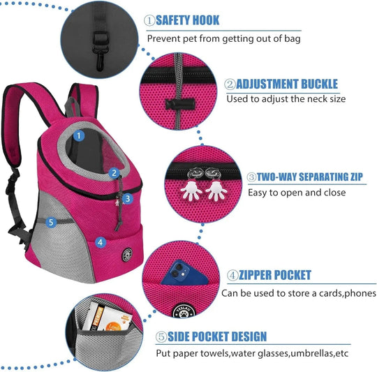 Sac à Dos de Transport pour Chiens et Chats Portable 4