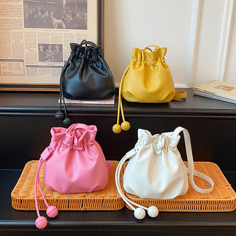 Sac à Main Femme Seau à Cordon Tendance 1