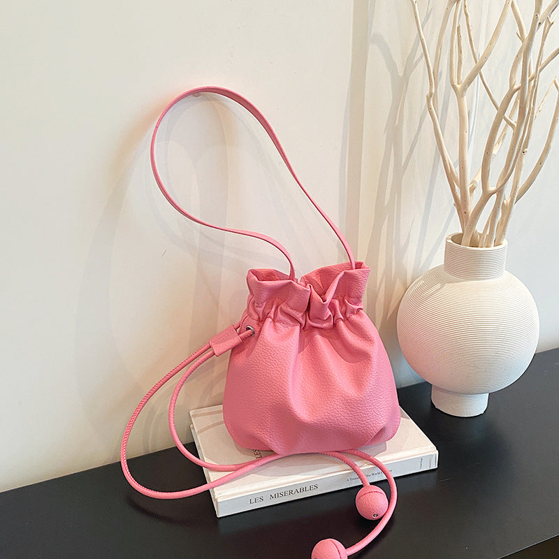 Sac à Main Femme Seau à Cordon Tendance 3