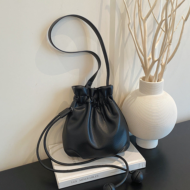 Sac à Main Femme Seau à Cordon Tendance 4