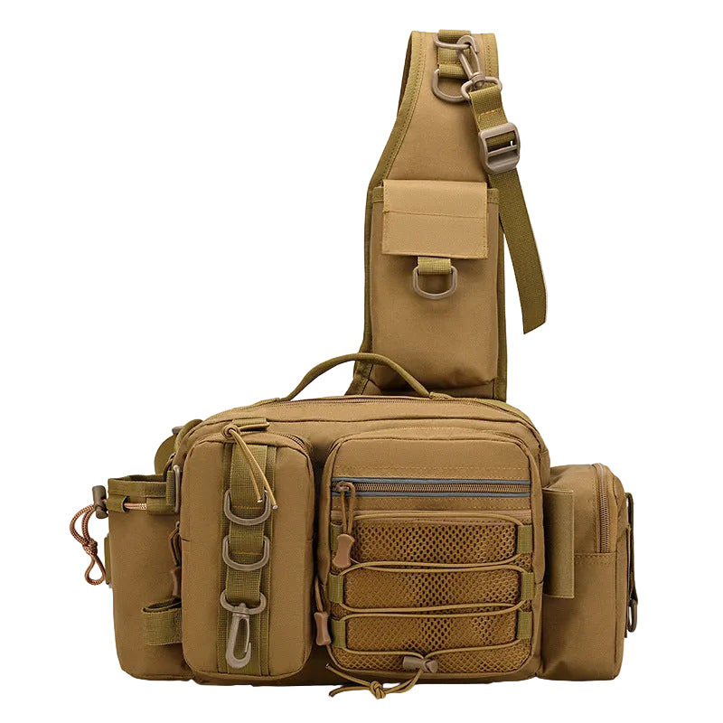 Sac à bandoulière multi-poches pour homme style tactique 0