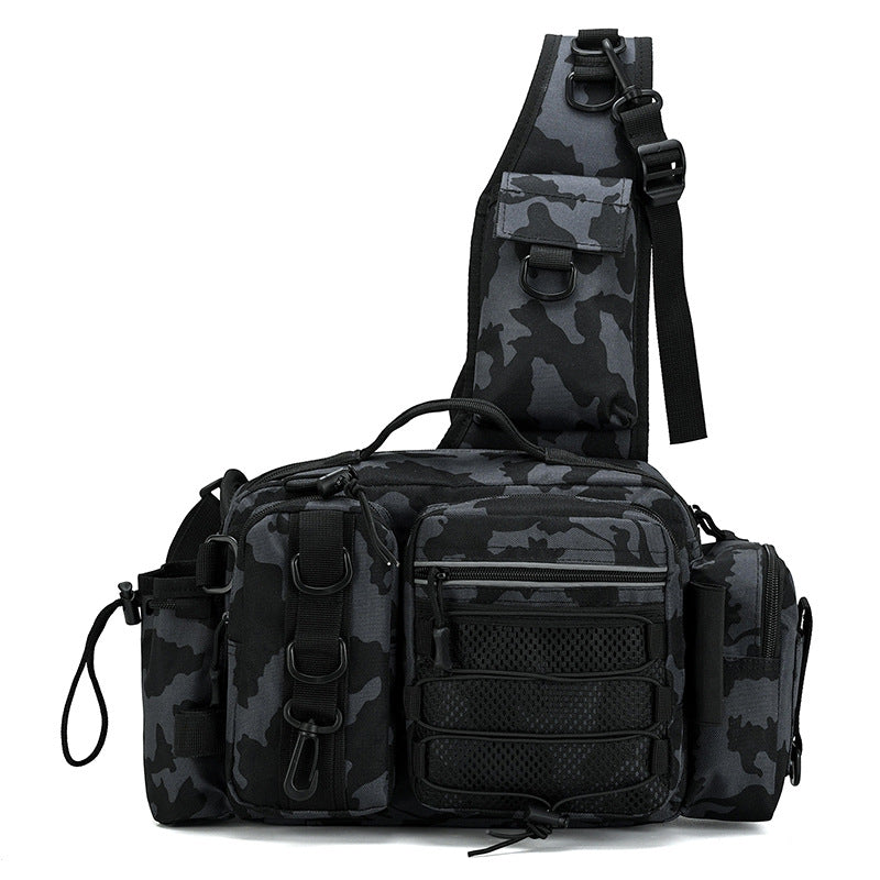Sac à bandoulière multi-poches pour homme style tactique 4