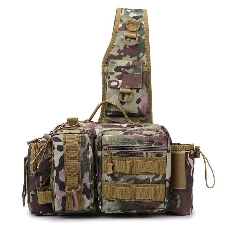 Sac à bandoulière multifonction pour homme style tactique 7