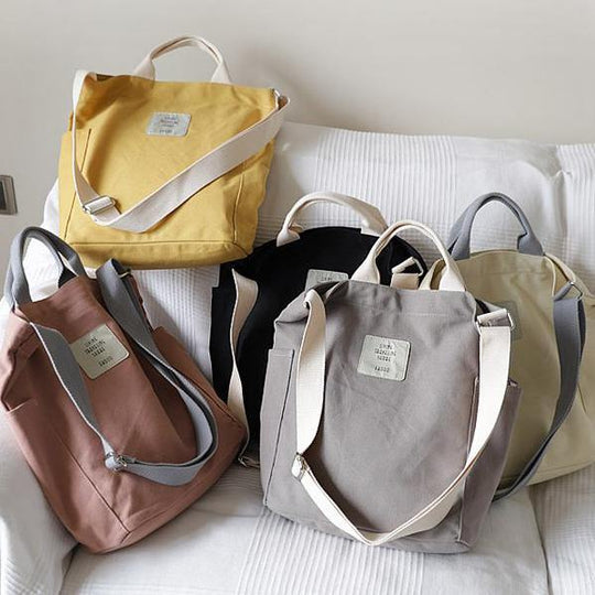 Sac à bandoulière pour femmes en toile décontracté 4