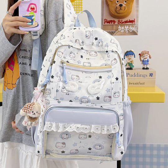 Sac à dos Femme Imprimé Dessin Animé Ludique 1
