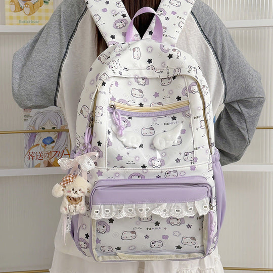 Sac à dos Femme Imprimé Dessin Animé Ludique 2